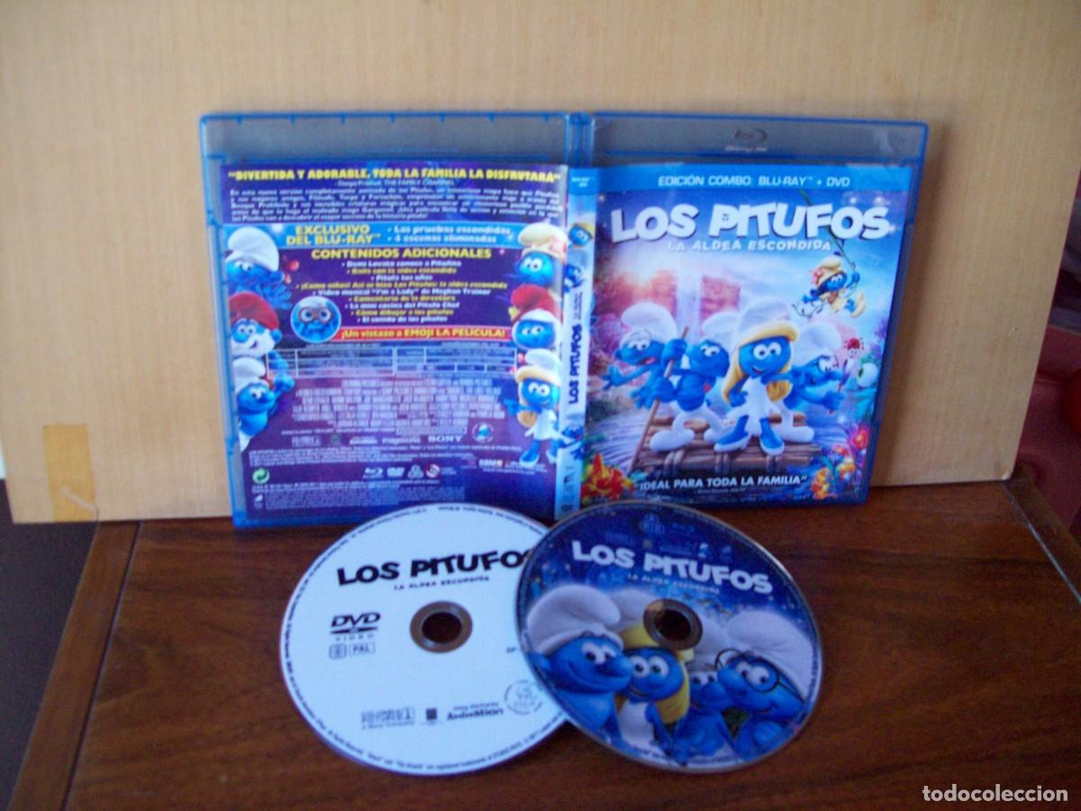 Cine: LOS PITUFOS (LA ALDEA ESCONDIDA) - BLU-RAY + DVD - Foto 1
