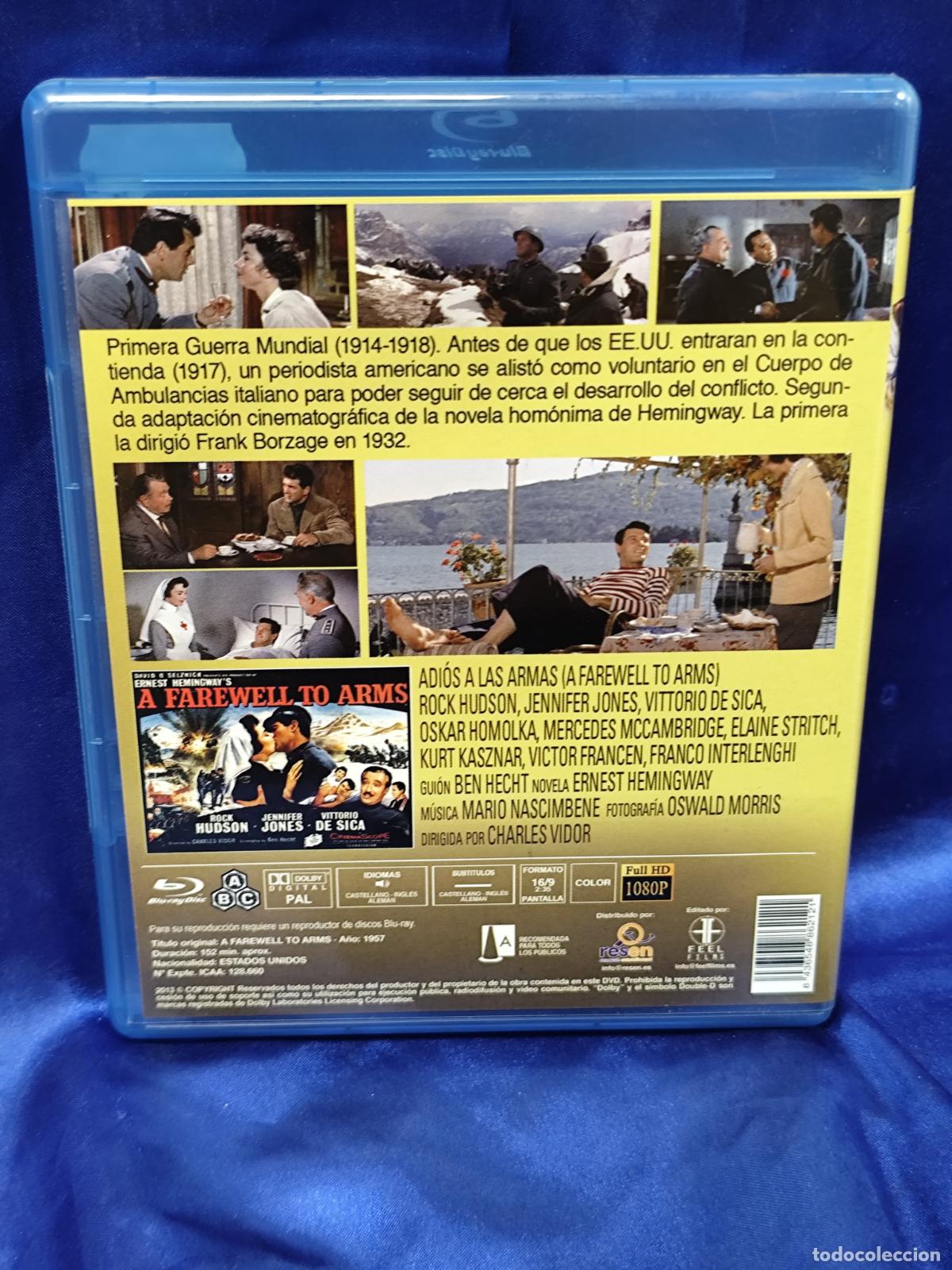 Cine: ADIOS A LAS ARMAS BLU RAY - Foto 2