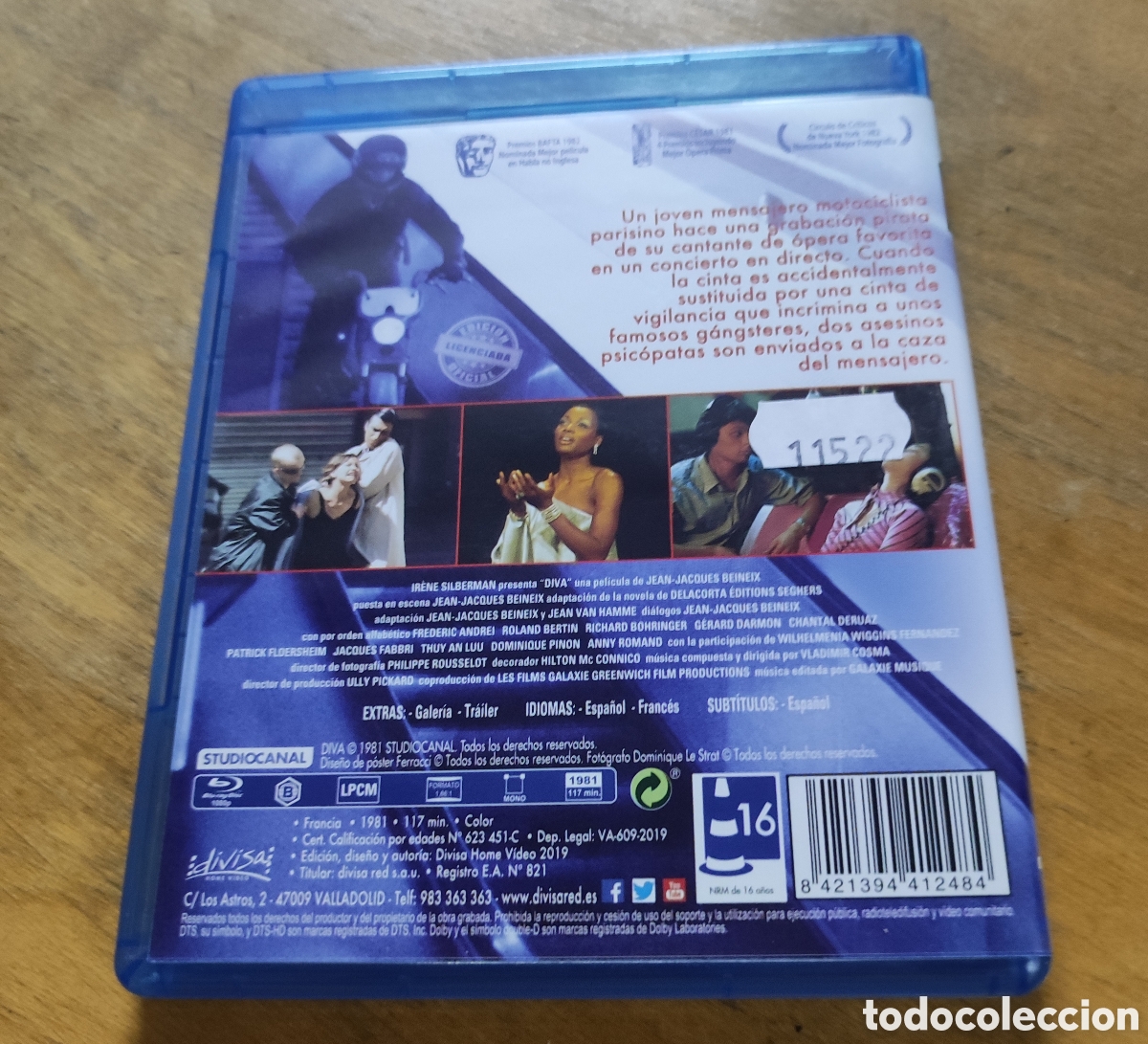 Cine: Diva (Blu-Ray) Segunda Mano - Foto 2
