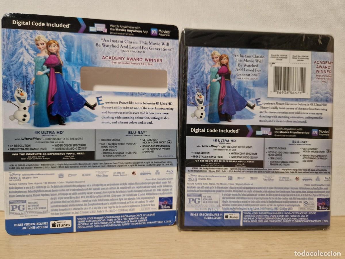Cine: Frozen [USA] [Blu-ray] 4K ULTRA HD + BLURAY + CODE - Foto 2