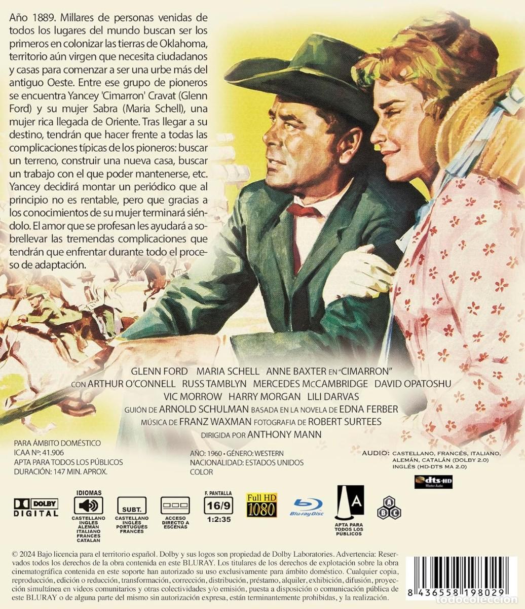 Cine: sNOV Cimarron 1960 BD - Foto 2