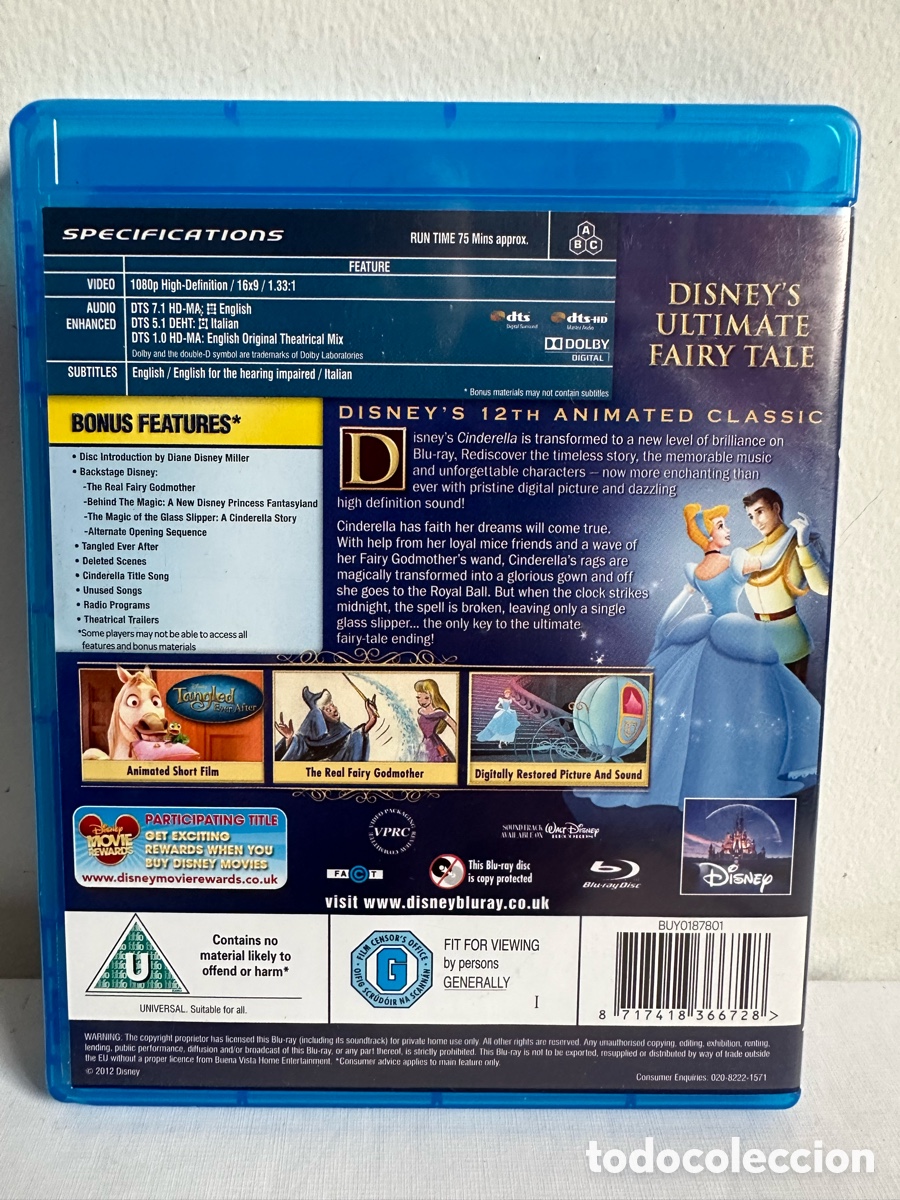 Cine: Cinderella (Blu-ray) Diamond Edition - 2012/UK - Foto 2