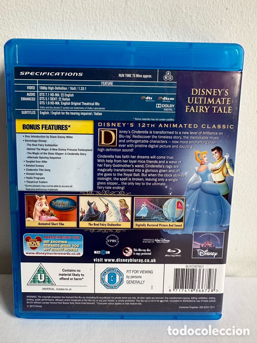 Cine: Cinderella (Blu-ray) Diamond Edition - 2012/UK - Foto 2