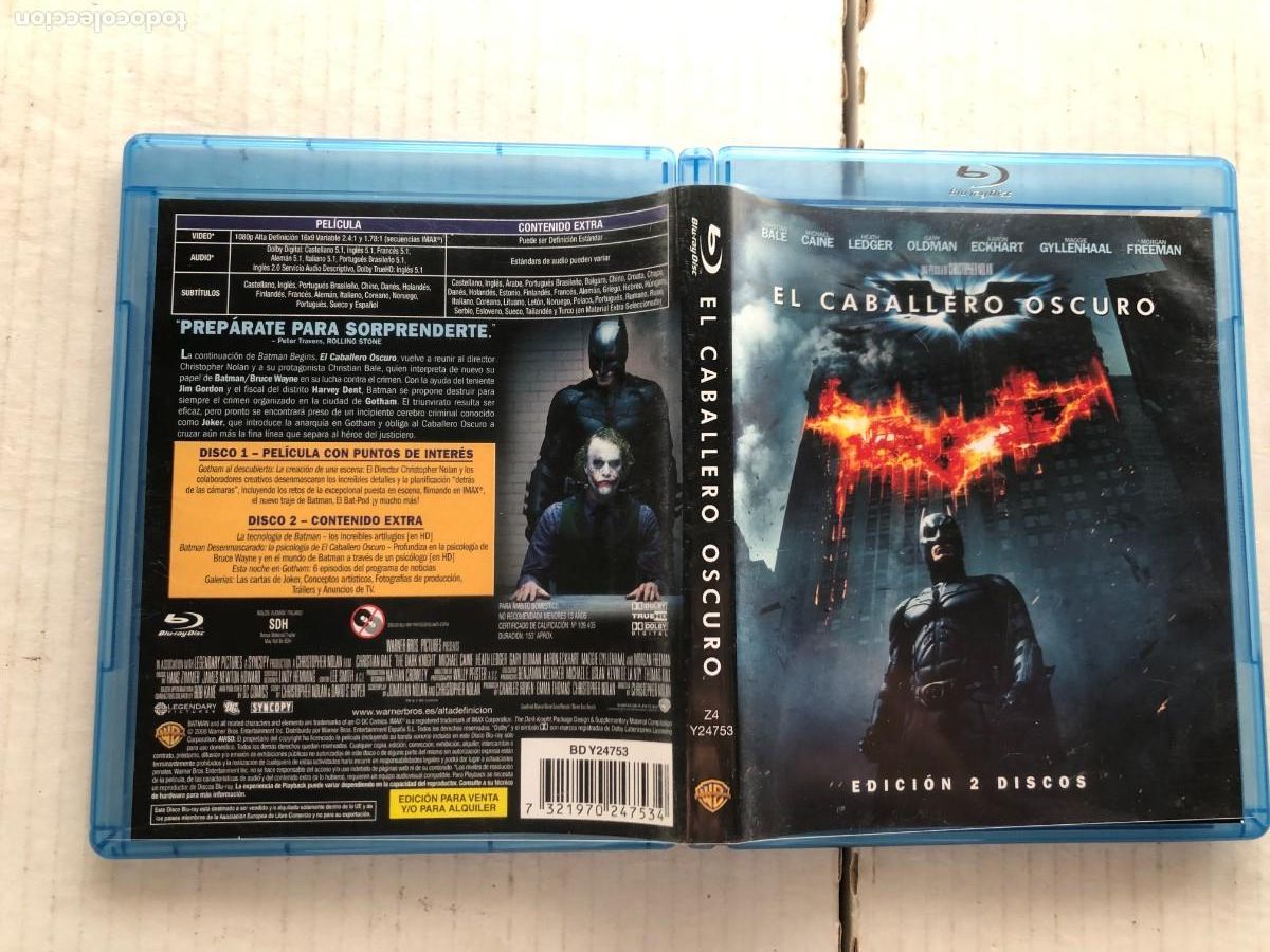 Cine: EL CABALLERO OSCURO BATMAN - BLURAY DISC BRAY KREATEN