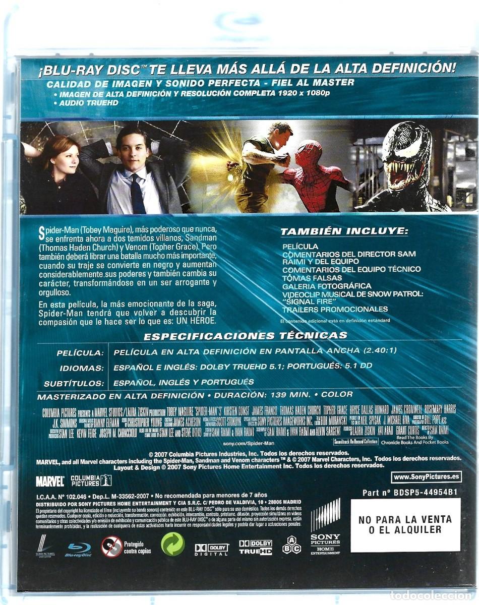 Cine: SPIDER- MAN 3 (BLURAY) - Foto 2