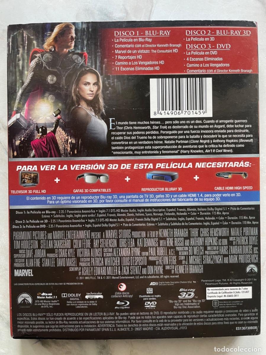 Cine: Thor (Blue ray + Blue ray 3D + DVD) - Foto 2