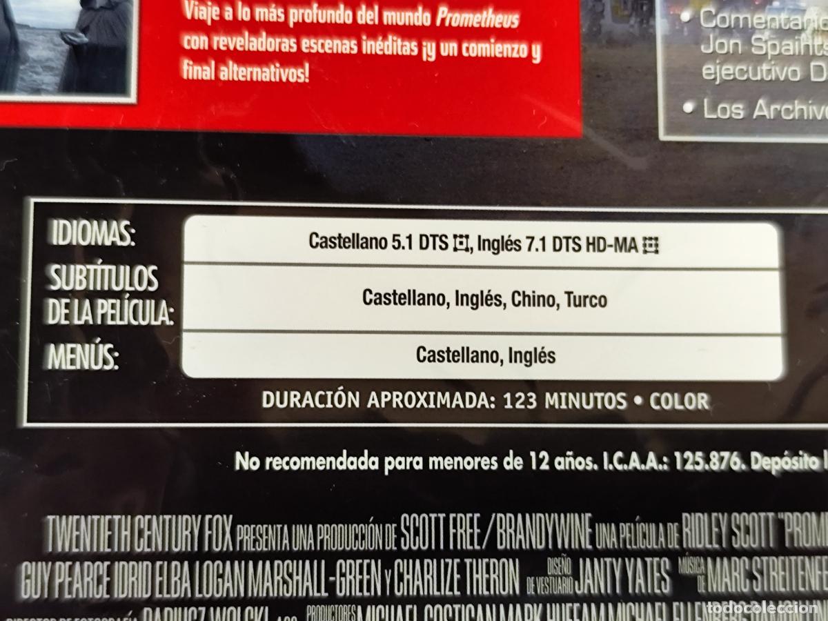 Cine: Prometheus Blu-ray PELICULA ALIENS - Foto 3