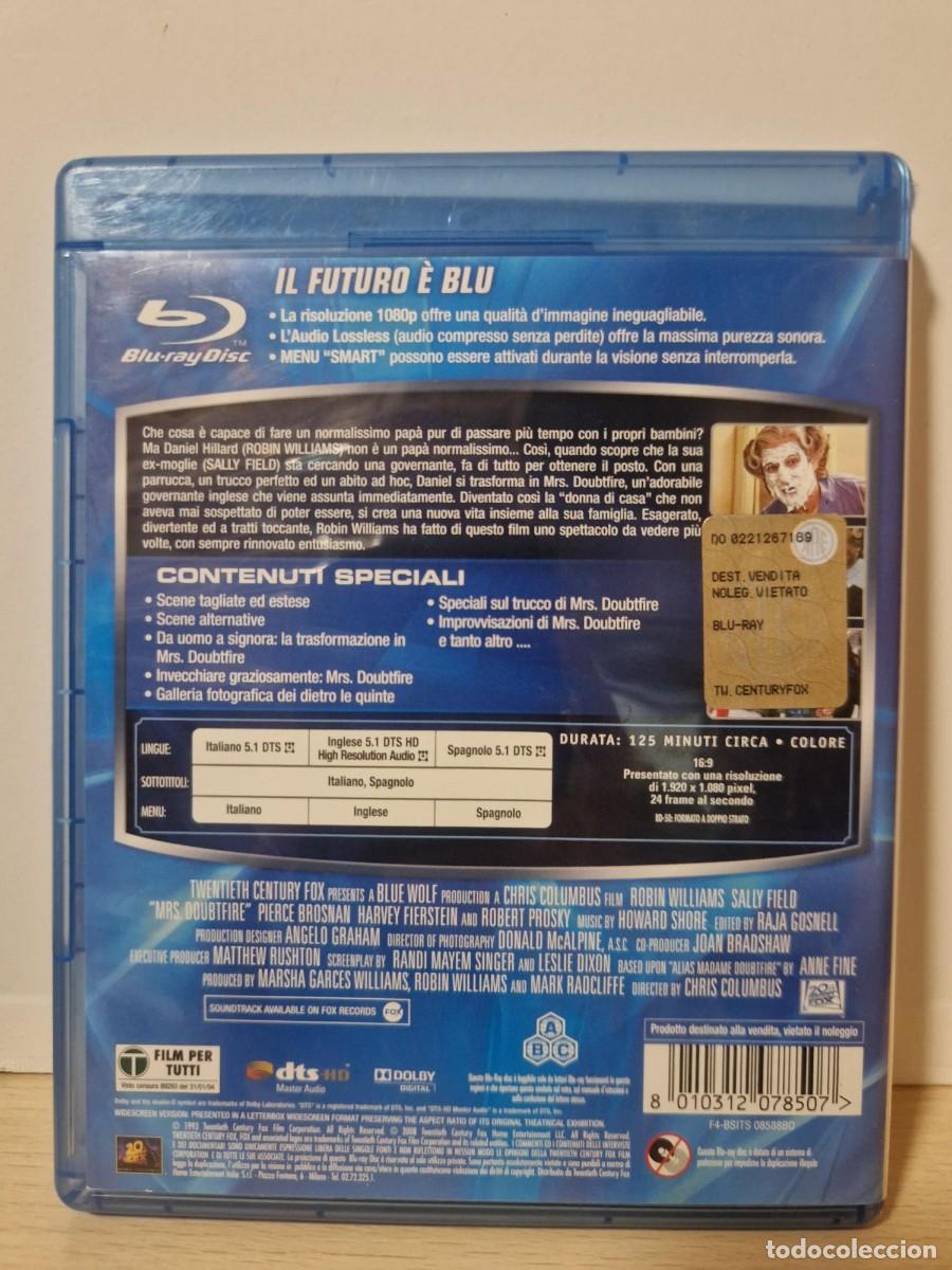 Cine: Mrs. Doubtfire [Italia] [Blu-ray] Se&ntilde;ora Doubtfire - Blu-Ray - Foto 2
