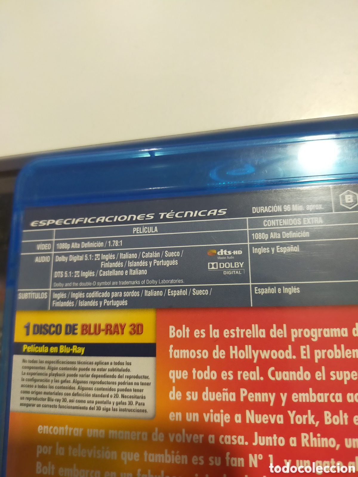 Cine: BOLT 3D BLU-RAY JOHN TRAVOLTA - Foto 3