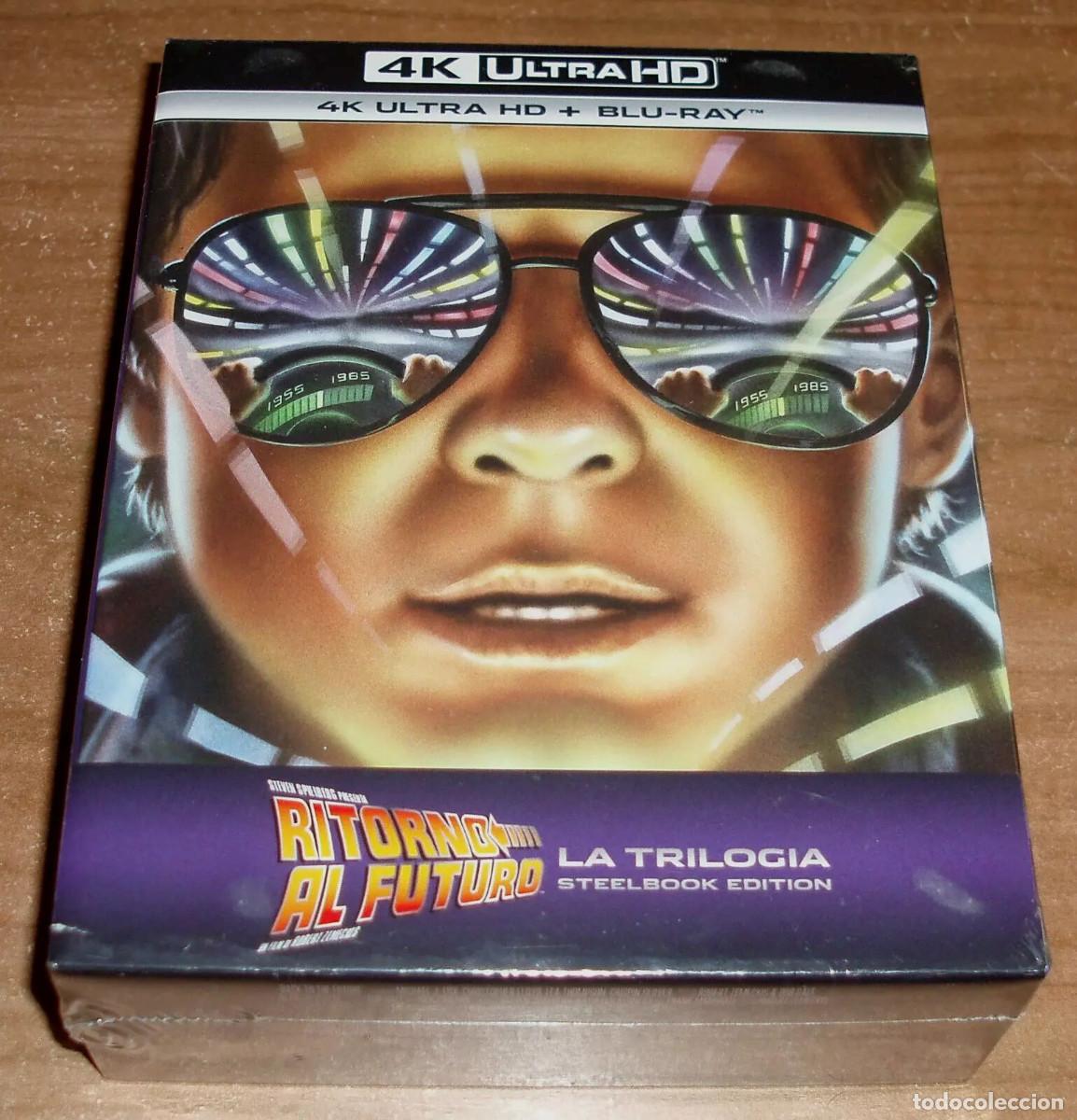 Cine: TRILOGIA REGRESO AL FUTURO 4K UHD+BD STEELBOOK NUEVO A-B-C