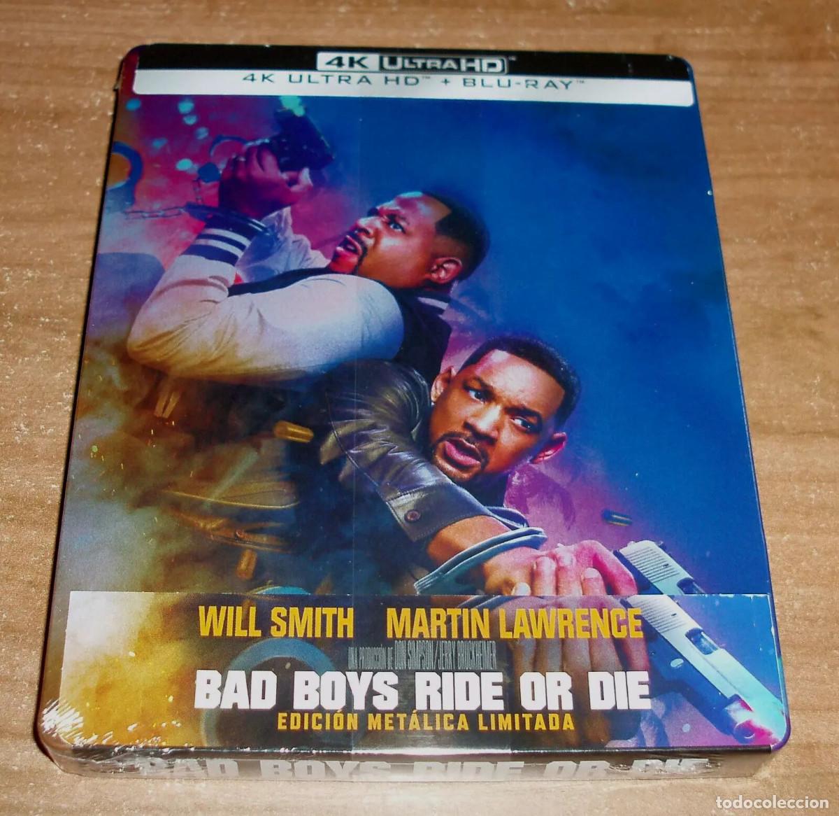 Cine: BAD BOYS RIDE OR DIE 4K UHD+BLU-RAY NUEVO STEELBOOK ACCION THRILLER A-B-C