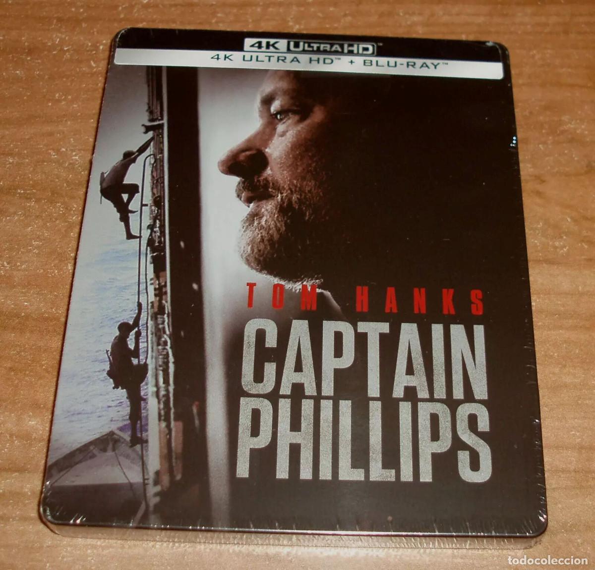 Cine: CAPITAN PHILLIPS (Captain Phillips) 4K UHD+BLU-RAY NUEVO STEELBOOK DRAMA A-B-C