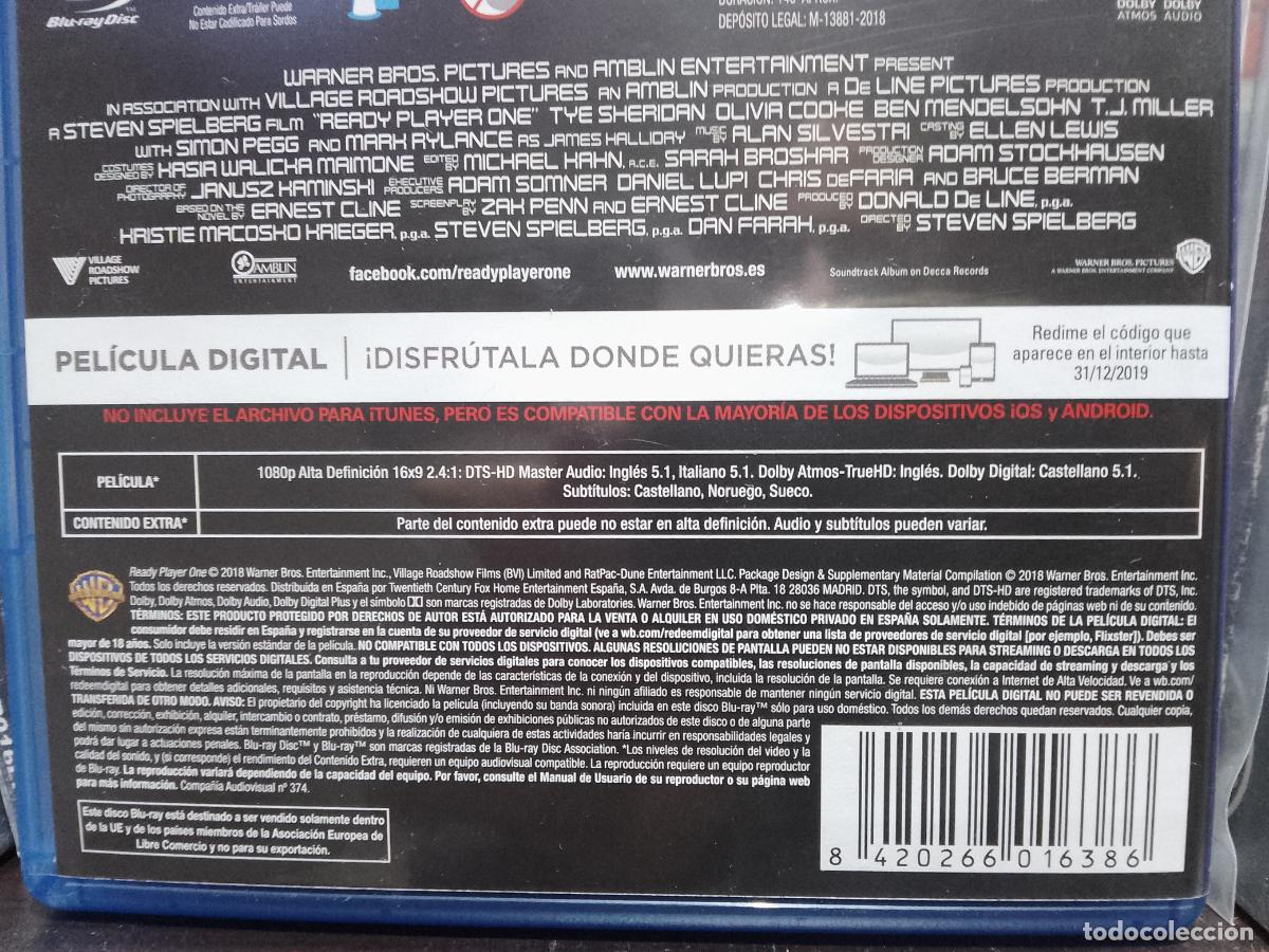 Cine: Ready player one - Blu-ray - Foto 2