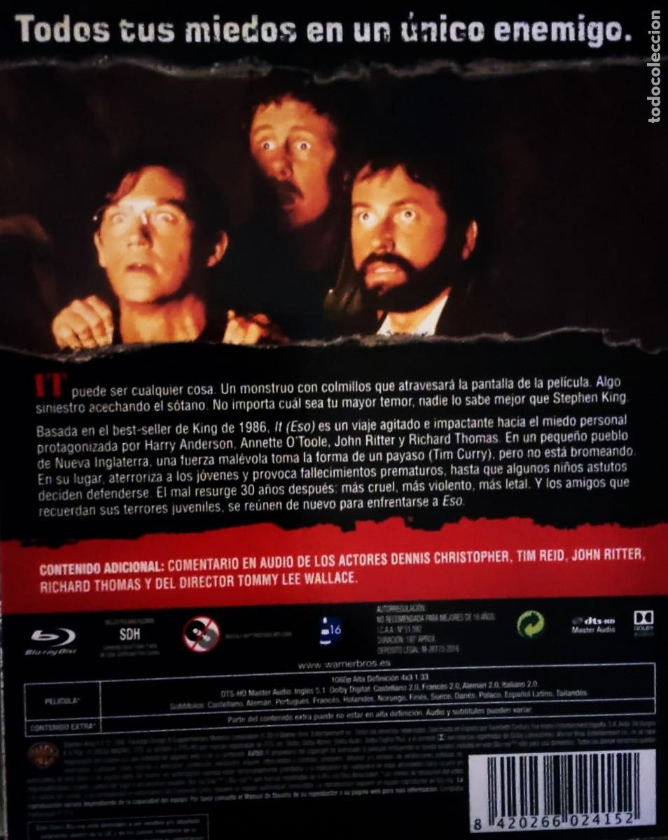 Cine: IT, ESO. CINE EN BLU-RAY. COLECCION. - Foto 2