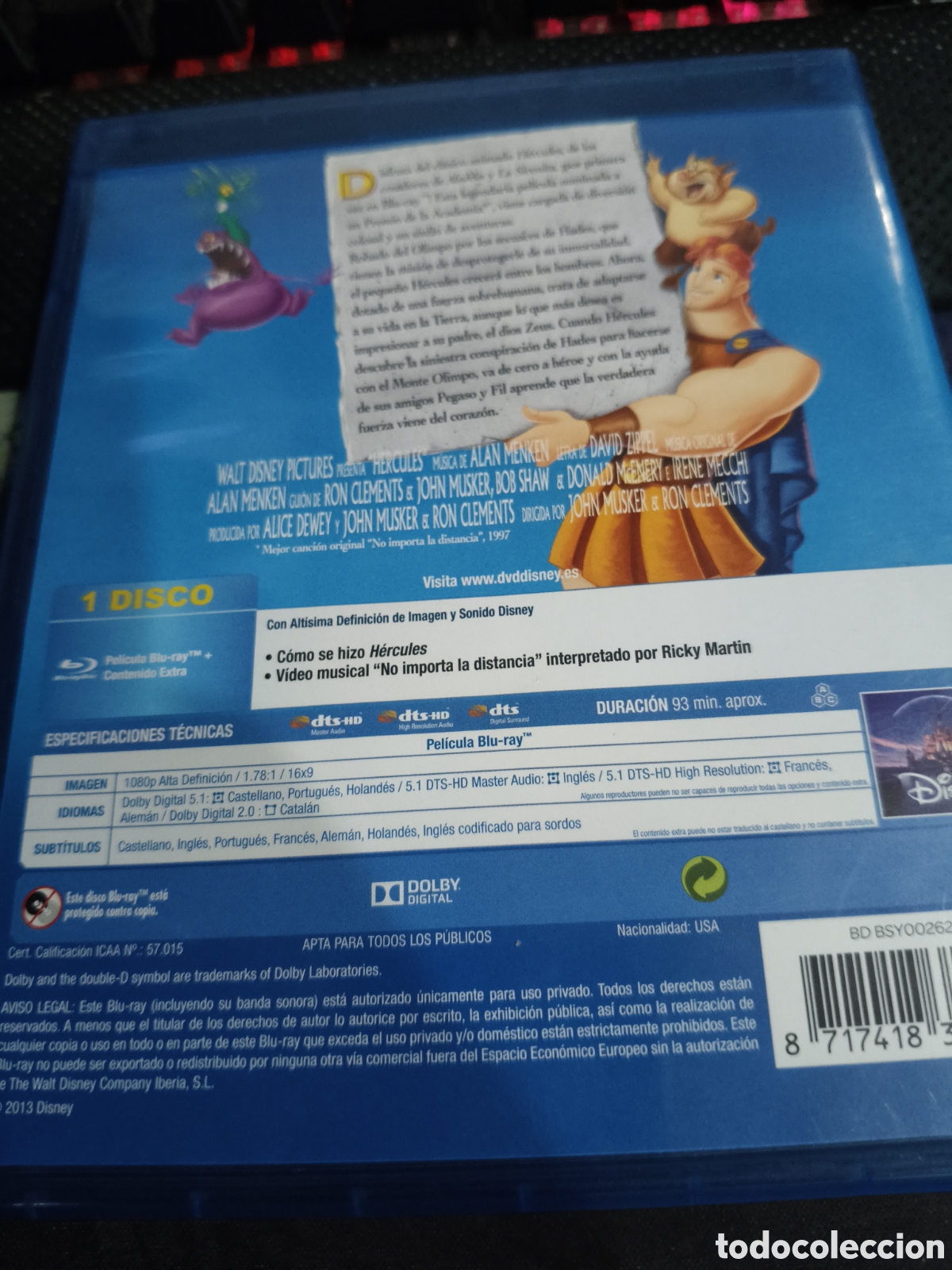 Cine: H&eacute;rcules ---- Blu-ray - Foto 2
