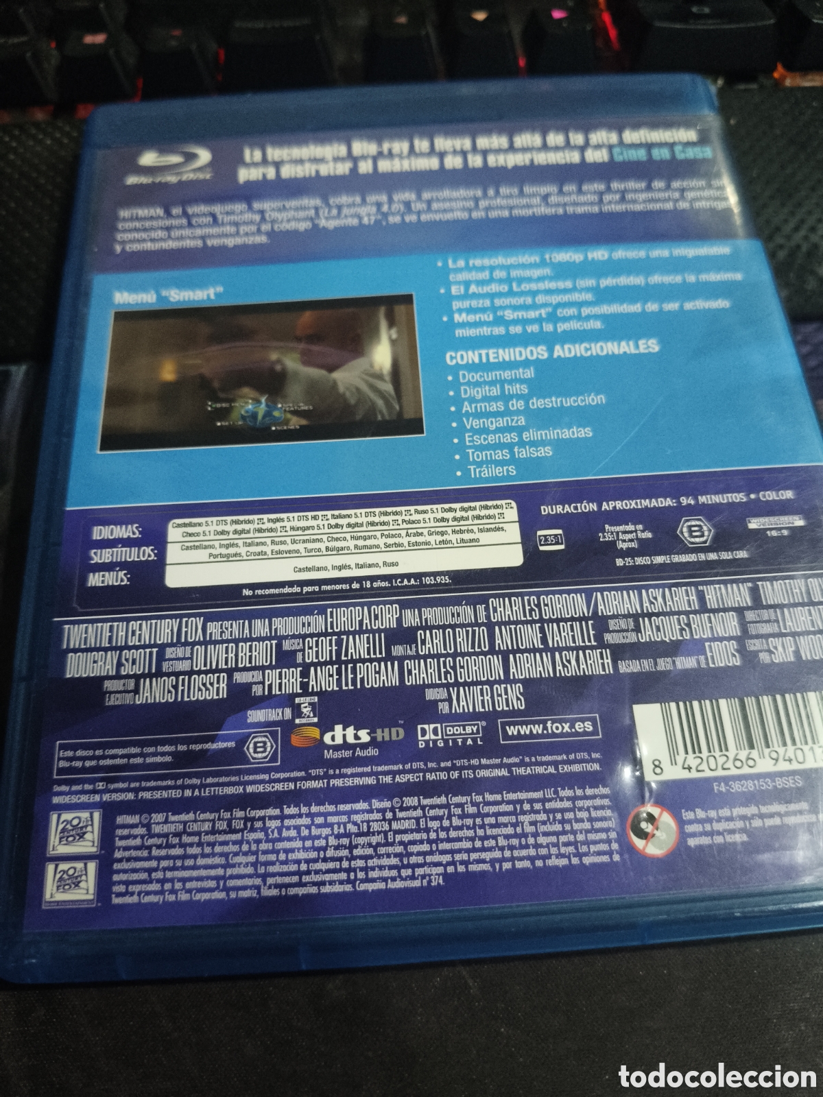 Cine: Hitman versi&oacute;n extendida Blu-ray - Foto 2