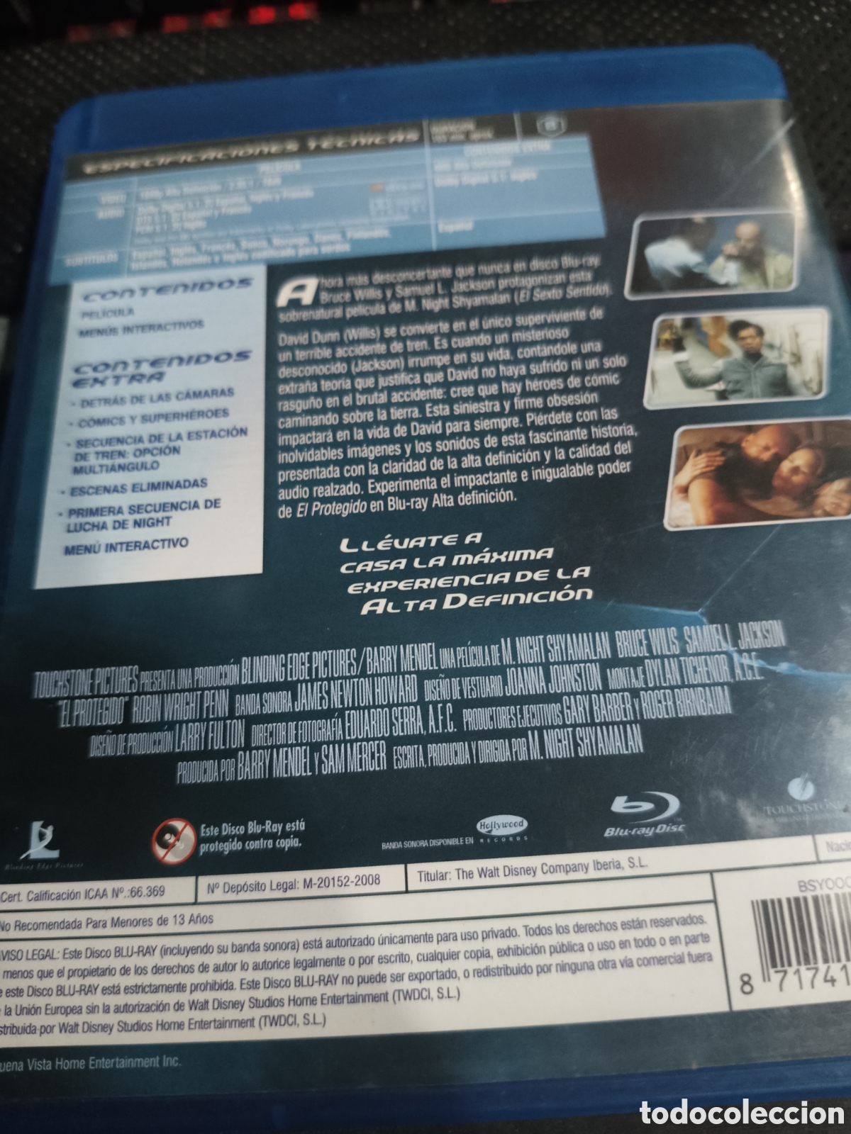 Cine: El protegido Blu-ray - Foto 2