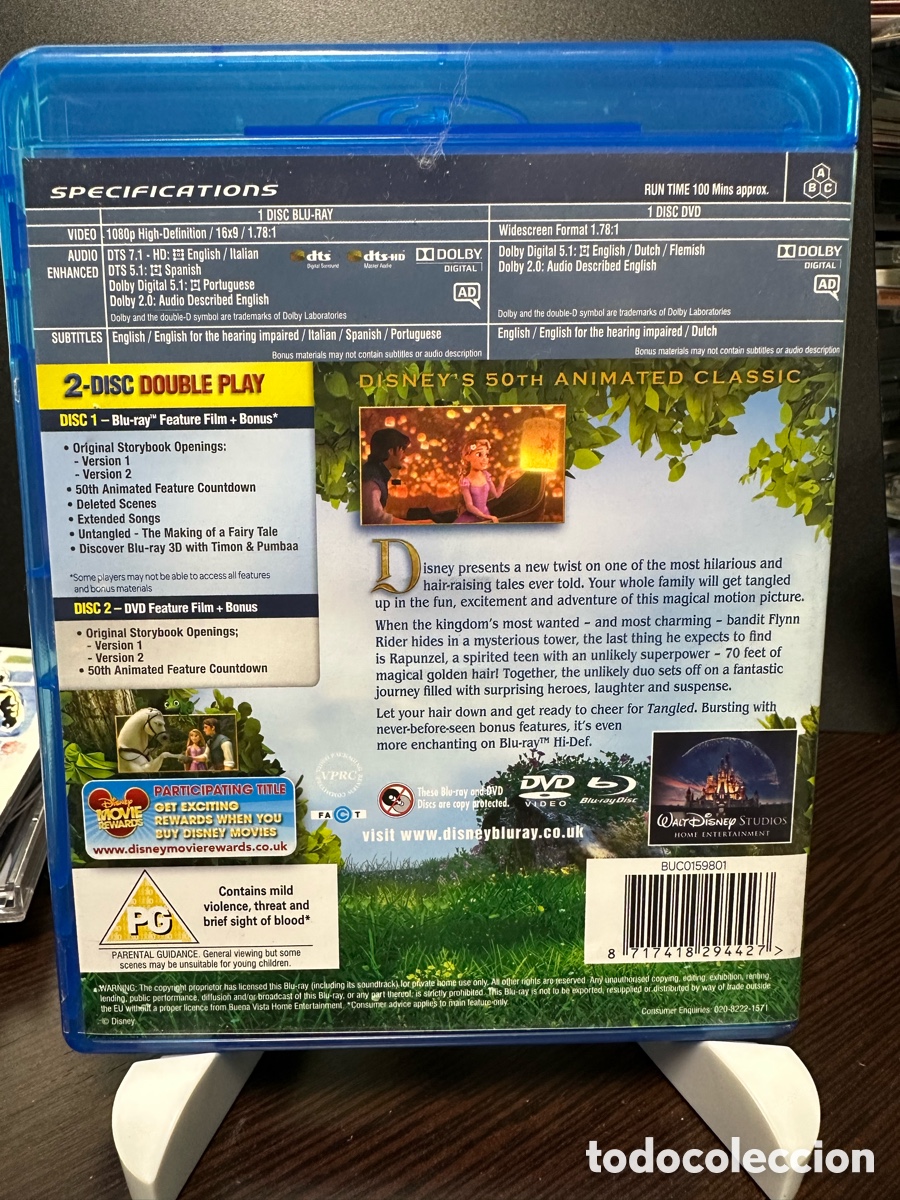 Cine: Tangled (Blu-ray) 2011/Region Free - Foto 2