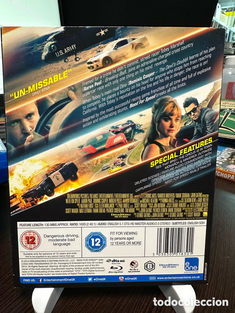 Cine: Need for Speed (Blu-ray) 2014/UK - Foto 2