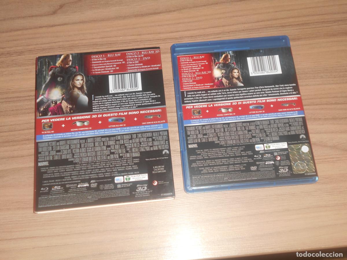 Cine: THOR Edicion Limitada BLU-RAY DISC + BLU-RAY 3D + DVD - Foto 2