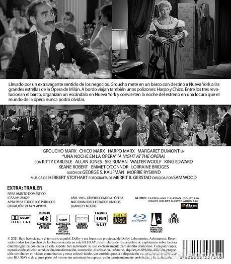 Cine: UNA NOCHE EN LA OPERA BD - Foto 2