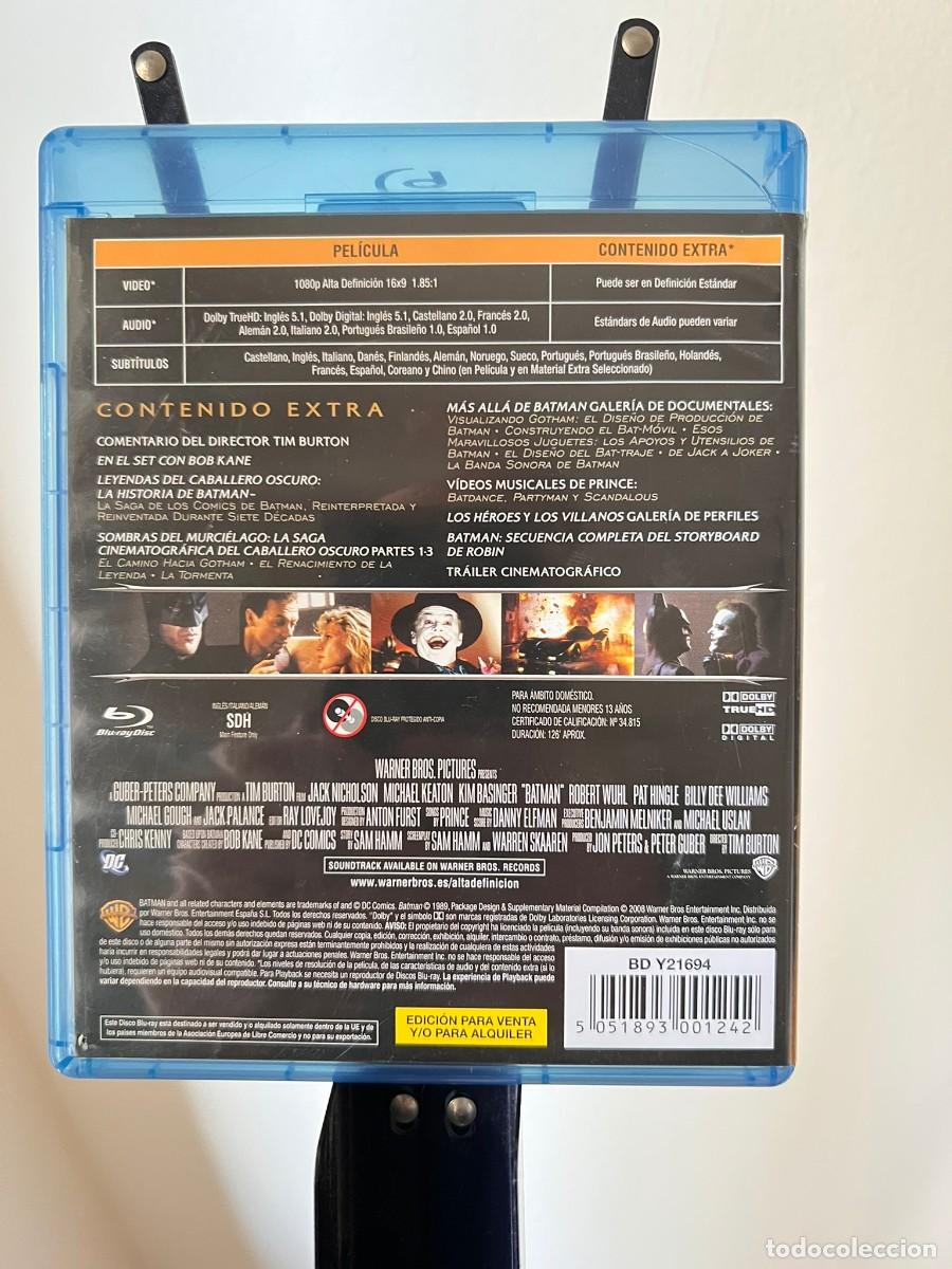 Cine: Pel&iacute;cula &rdquo;Batman&rdquo; 1989 (Bluray) - Foto 2