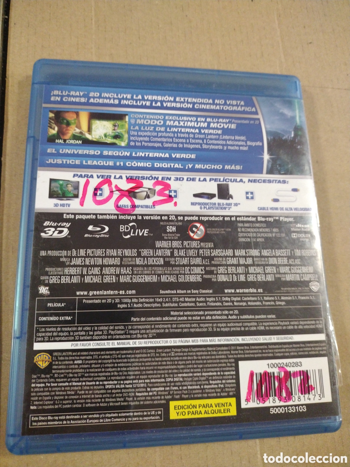 Cine: BLU-RAY GREEN LANTERN - LINTERNA VERDE - Foto 2