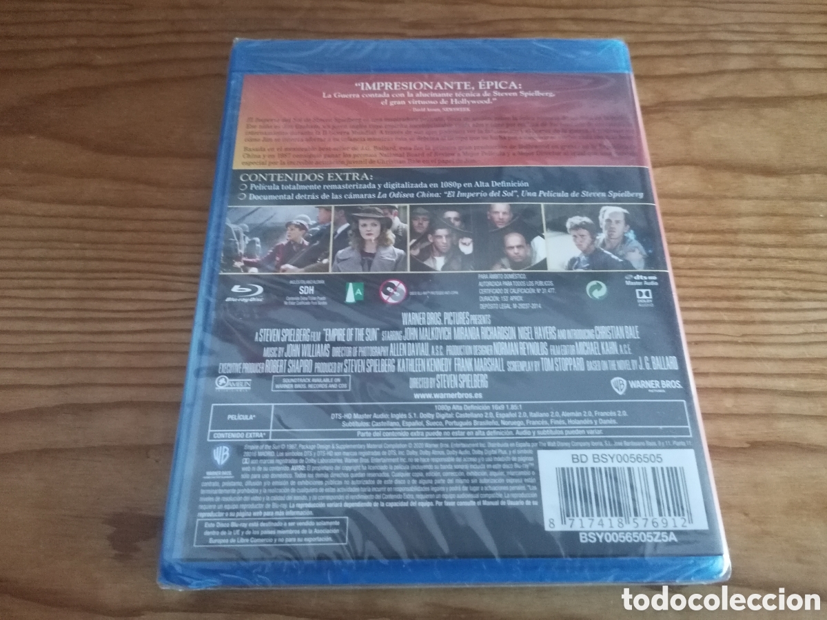 Cine: Blu-ray: El Imperio del Sol (Precintado) - Foto 2