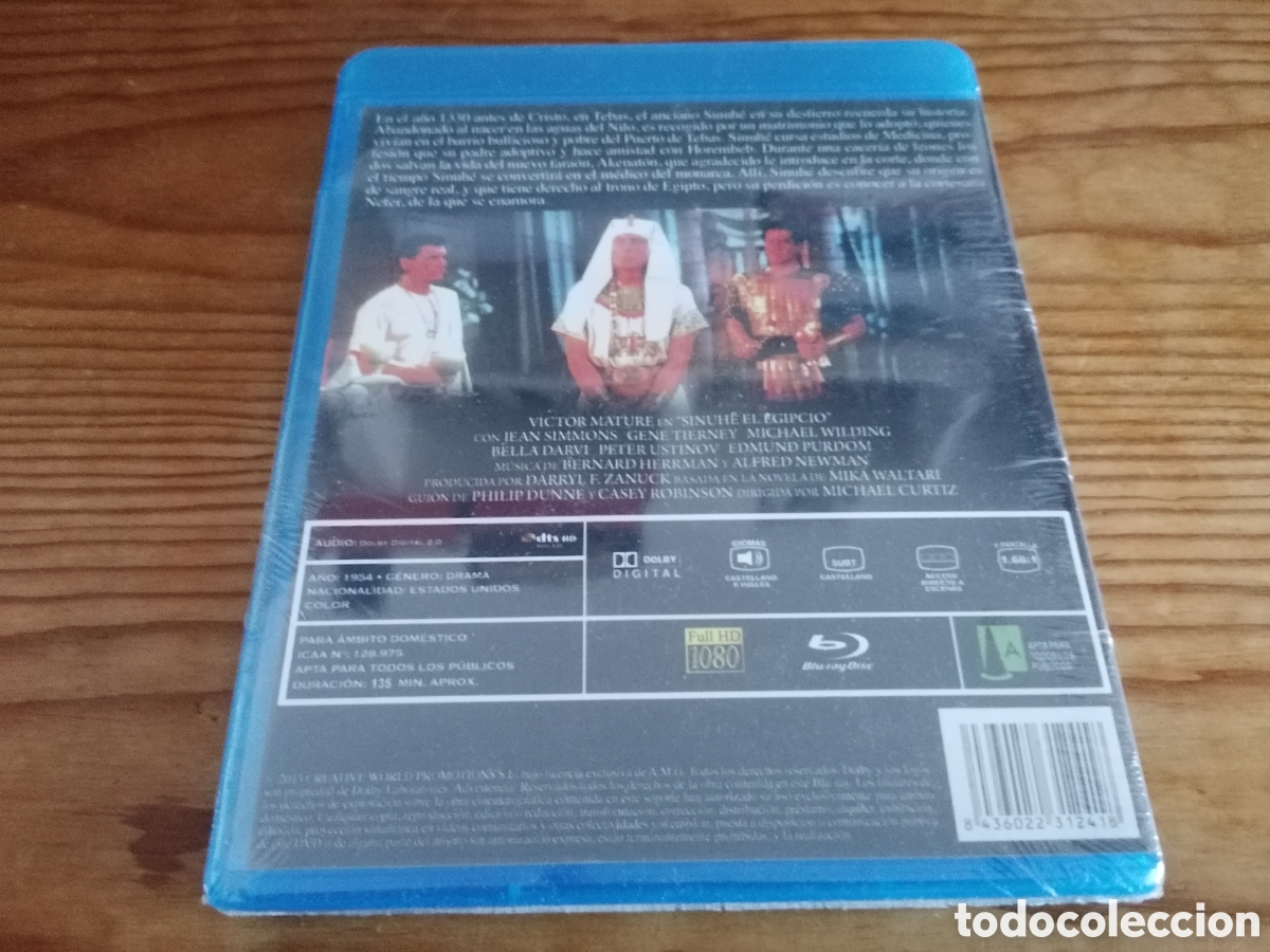 Cine: Blu-ray: Sinuh&eacute; El Egipcio (Precintado) - Foto 2