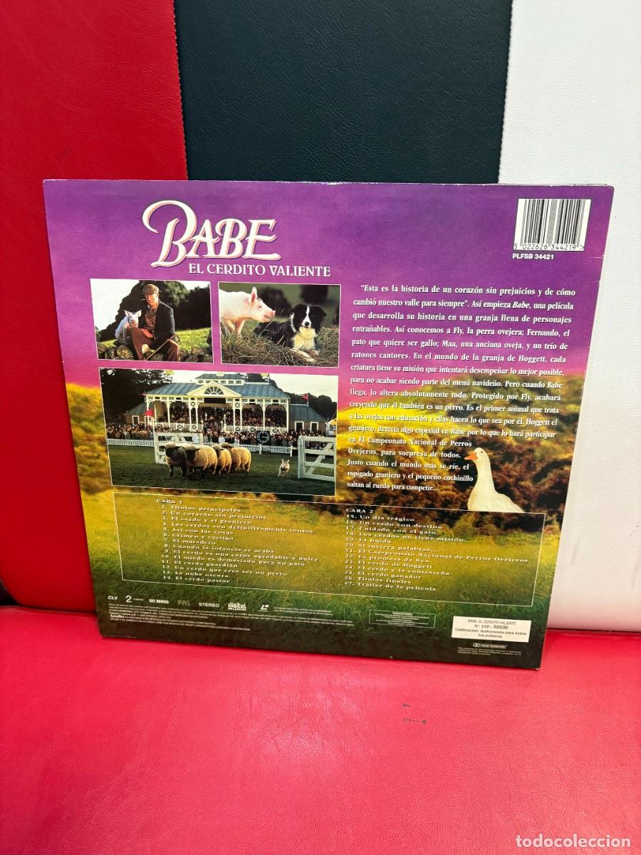 Cine: LASERDISC BABE, EL CERDITO VALIENTE 1995 - Foto 2