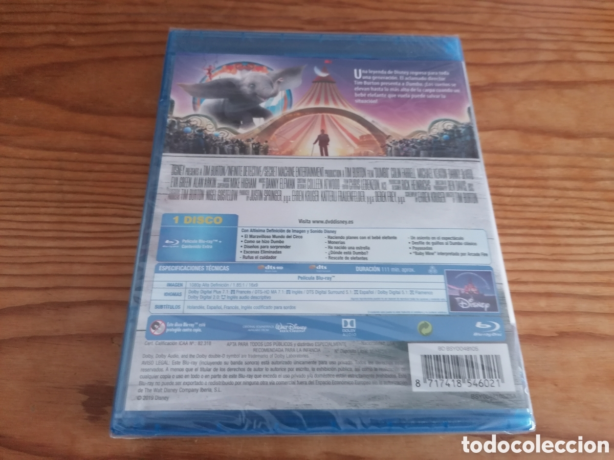 Cine: Blu-ray Disney: Dumbo (Precintado) - Foto 2