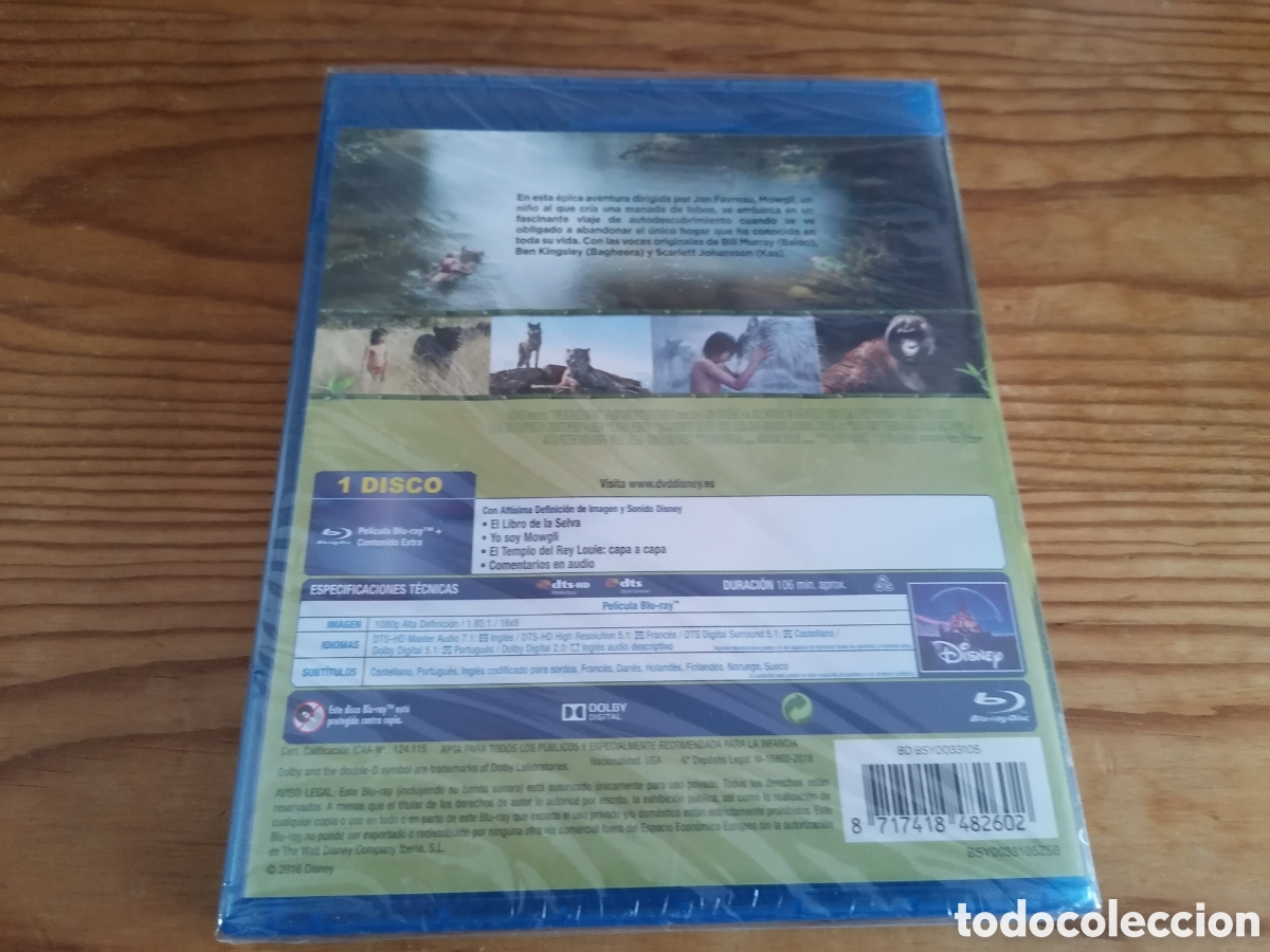 Cine: Blu-ray Disney: El Libro de la Selva &rdquo;Precintado&rdquo; - Foto 2