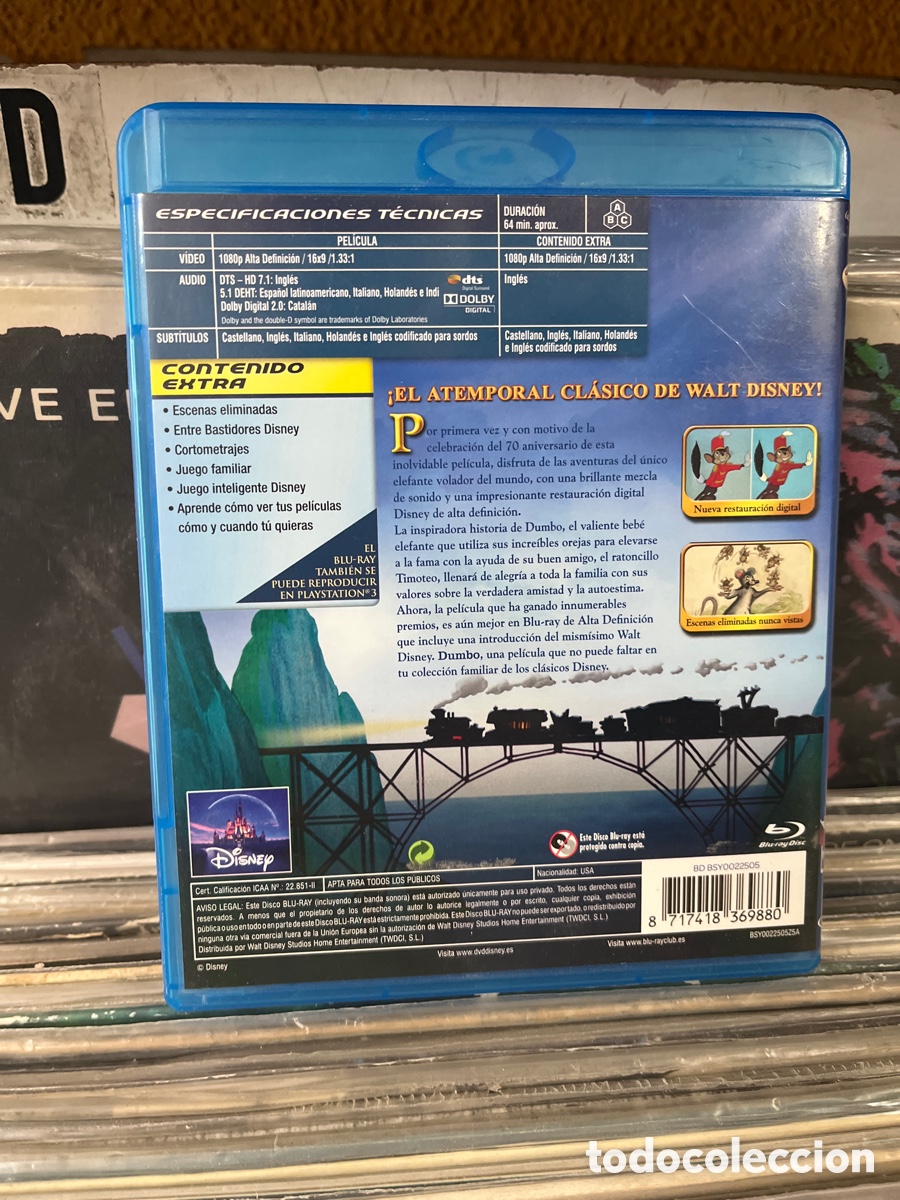 Cine: dumbo 70 aniversario blu ray - Foto 2