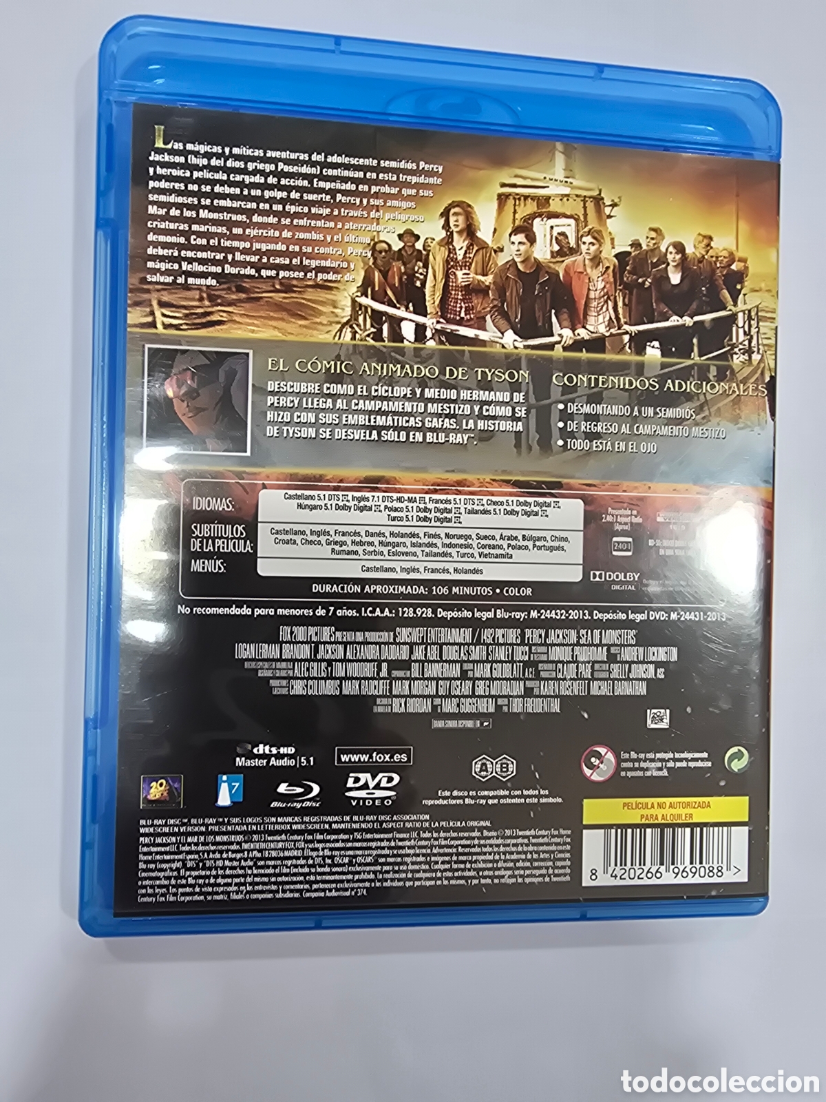 Cine: PERCY JACKSON Y EL MAR DE LOS MONSTRUOS , BLU-RAY - Foto 2