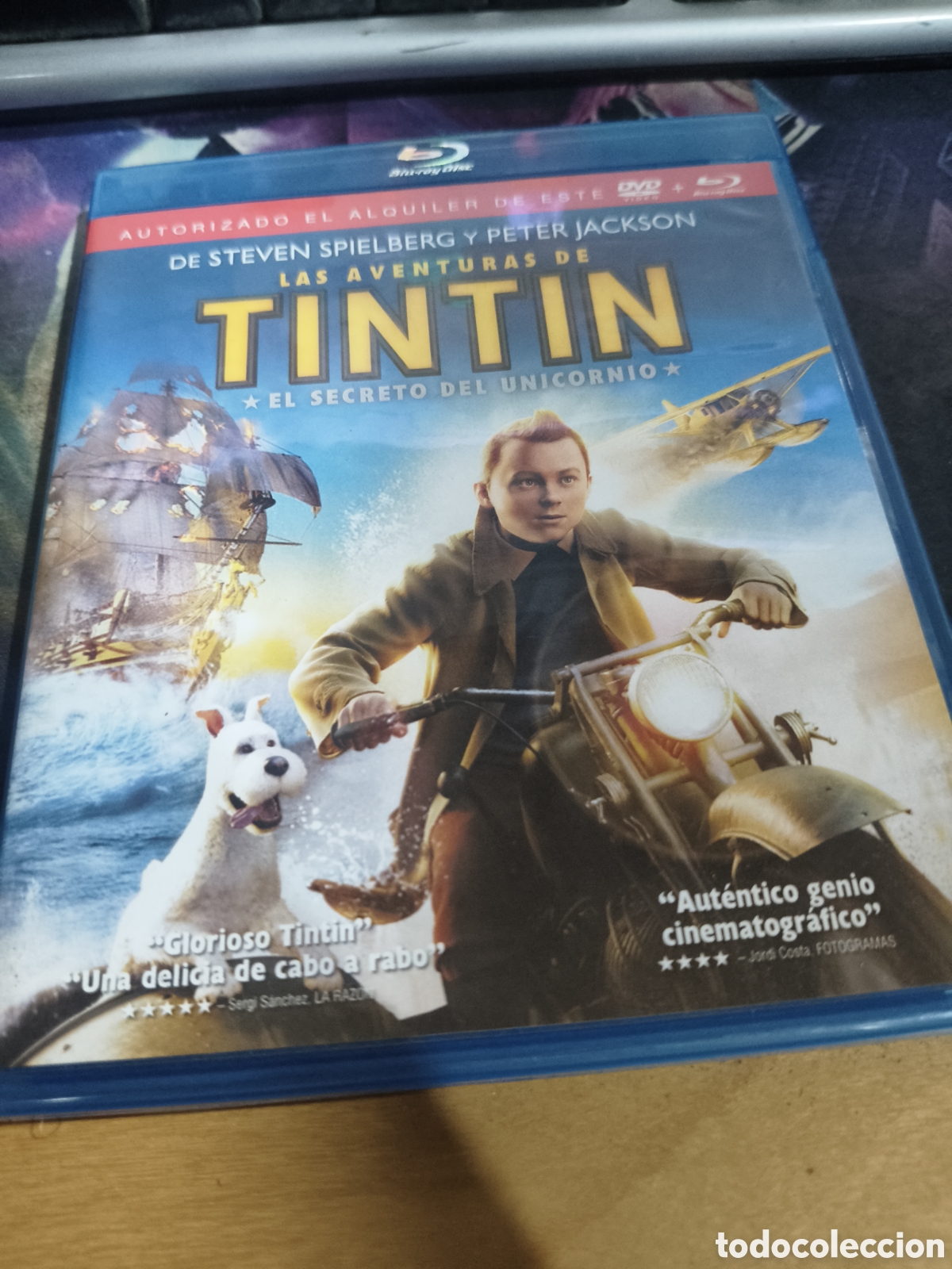 Cine: Las aventuras de Tint&iacute;n el secreto del unicornio Blu-ray+ DVD (videoclub)