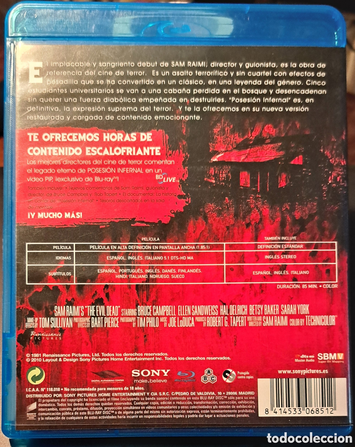 Cine: POSESION INFERNAL DE SAM RAIMI - Foto 2