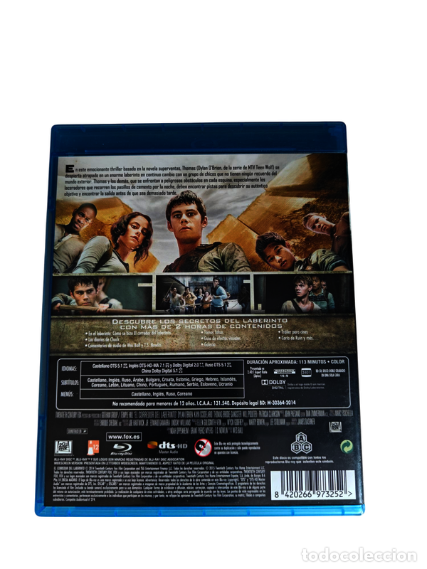 Cine: BL8 El corredor del laberinto BLURAY SEMINUEVO - Foto 2