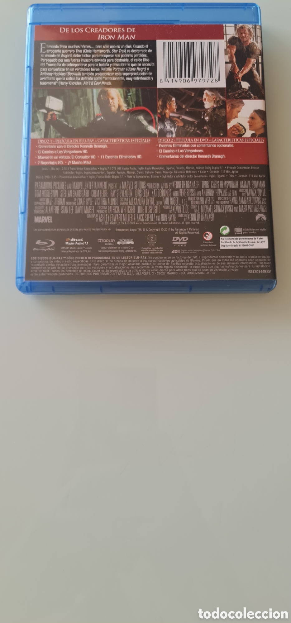 Cine: Thor Edici&oacute;n 2 discos Blu Ray+DVD - Foto 3