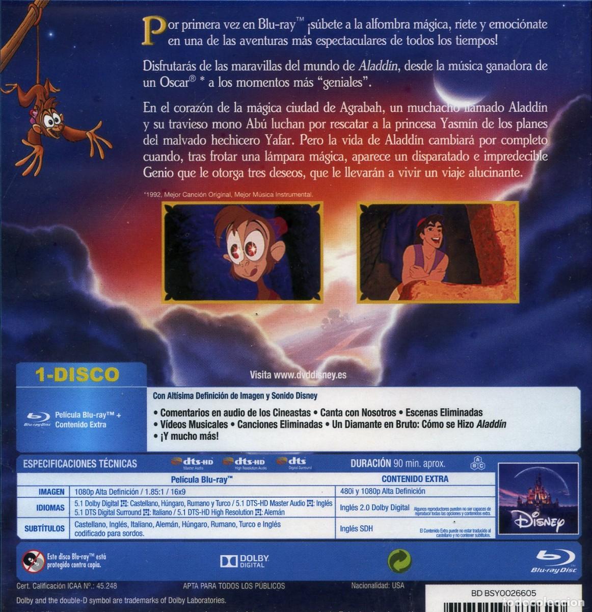 Cine: ALADD&Iacute;N. WALT DISNEY, 1992. - Foto 2