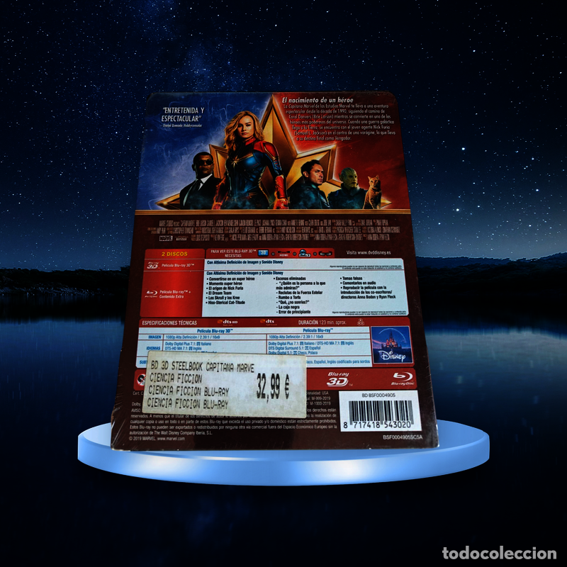 Cine: RB40 Captain Marvel BLURAY PRECINTADO - Foto 2