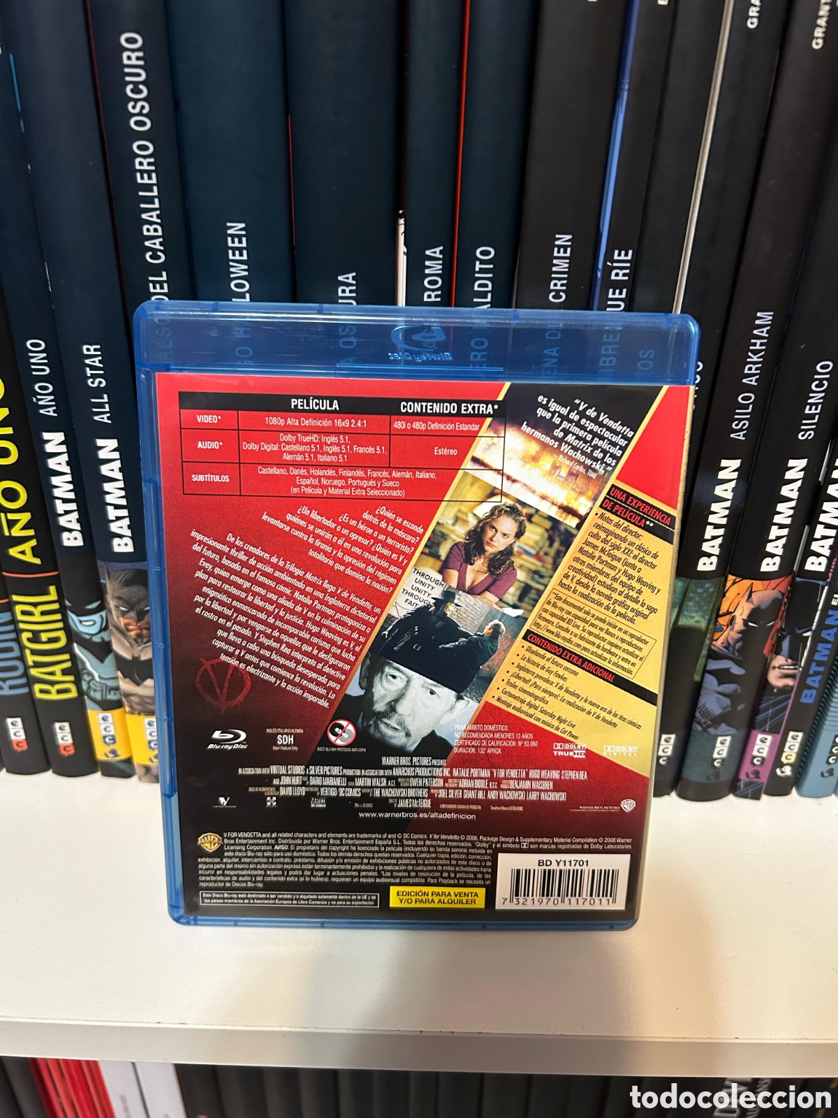 Cine: V DE VENDETTA (BLU-RAY, SEMINUEVA) - Foto 2