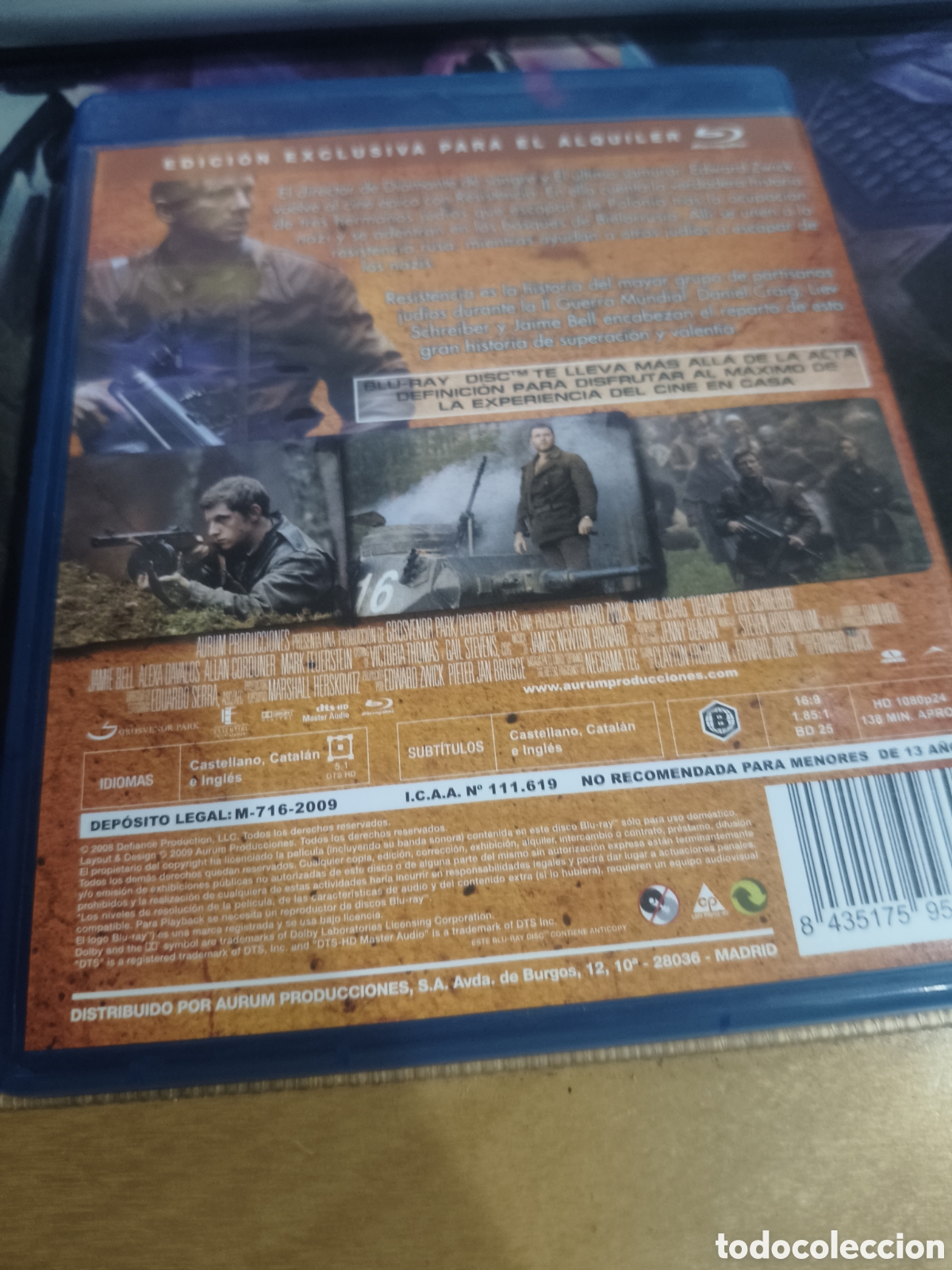 Cine: Residencia Blu-ray (videoclub) - Foto 2