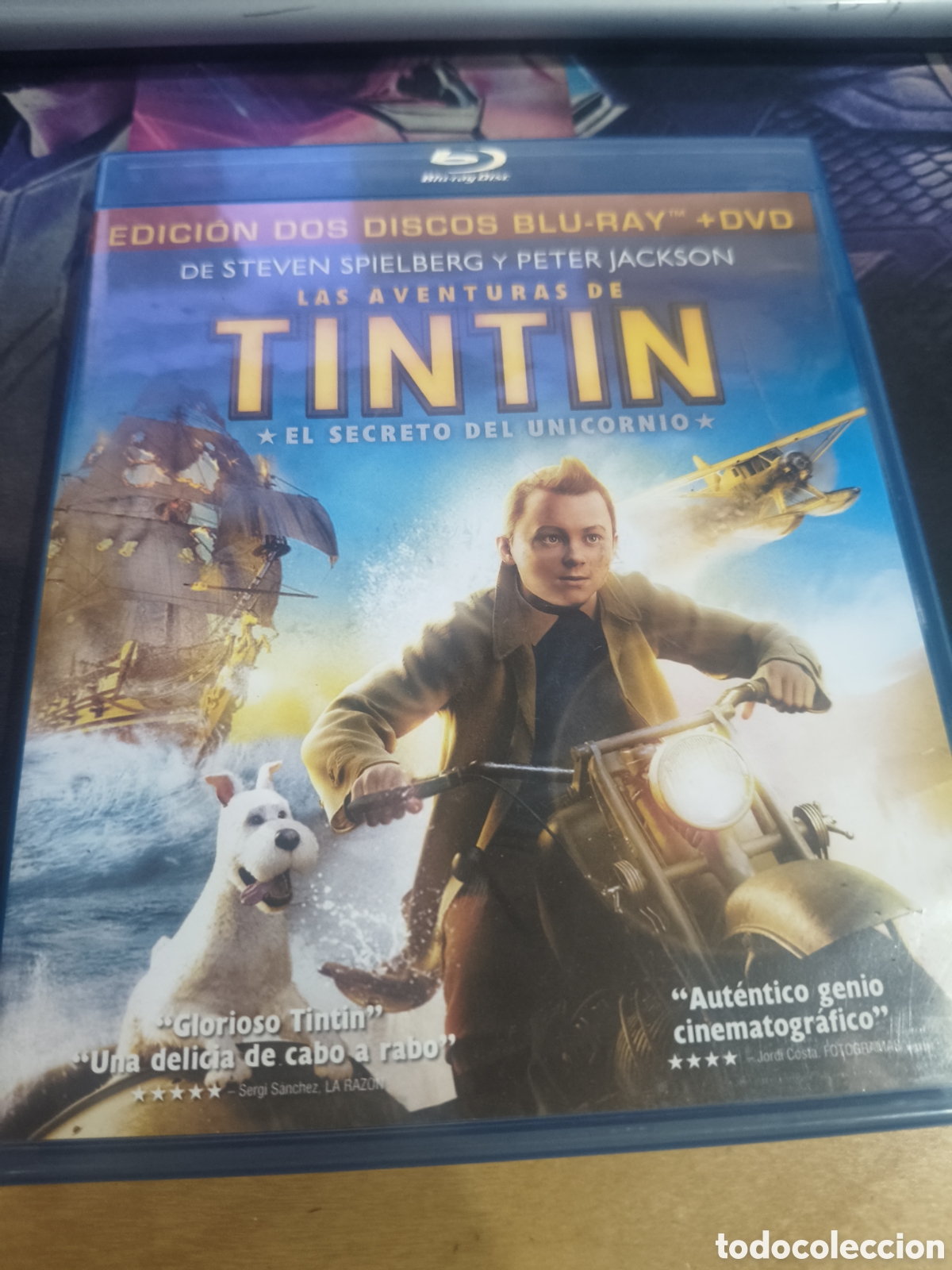 Cine: Las aventuras de Tint&iacute;n el secreto del unicornio Blu-ray (videoclub)
