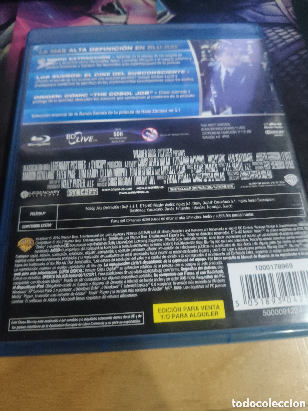 Cine: Origen Blu-ray (videoclub) - Foto 2