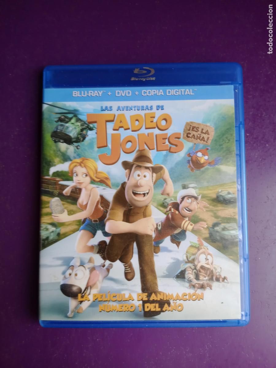 Cinema: LAS AVENTURAS DE TADEO JONES -EDICION DOBLE DVD + BLU-RAY - ANIMACION - POCO USO