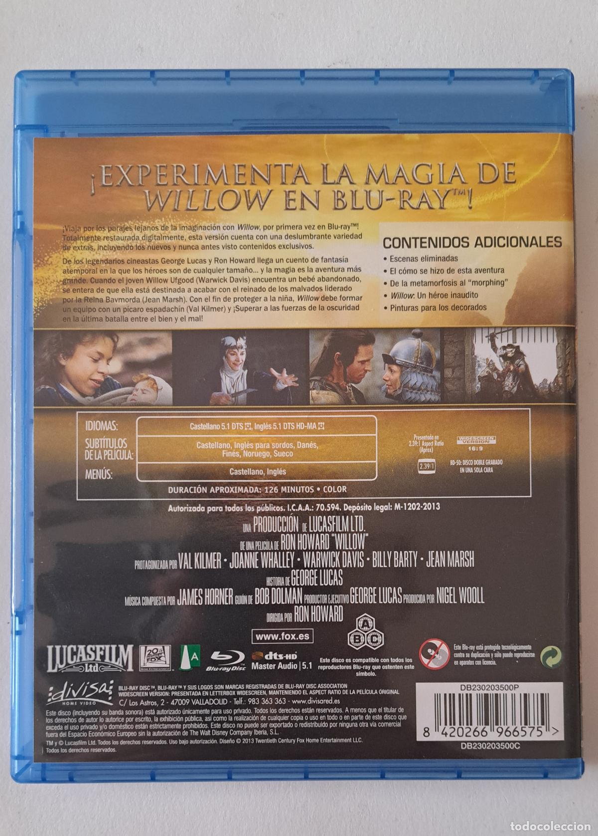 Cine: Willow (Blu-ray) Como nuevo - Foto 2