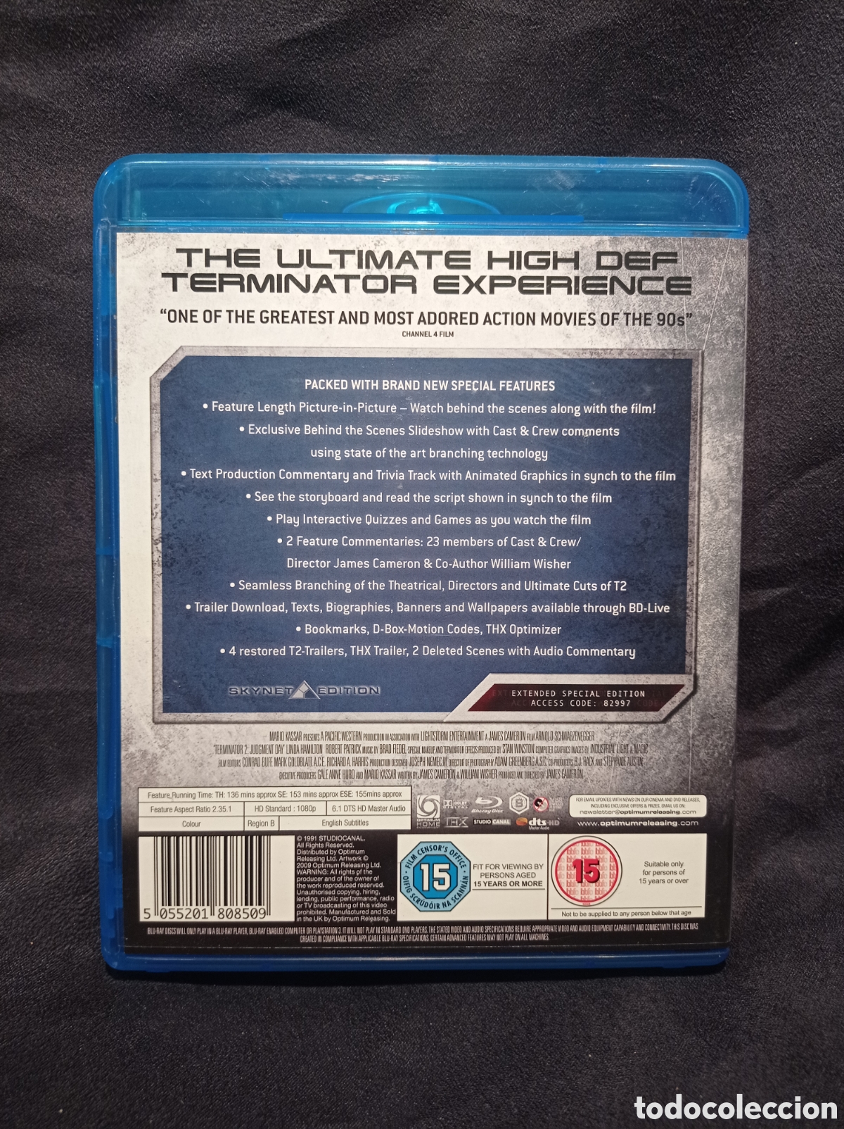 Cine: BLUE RAY TERMINATOR 2 JUDGMENT DAY. INGL&Eacute;S - Foto 2