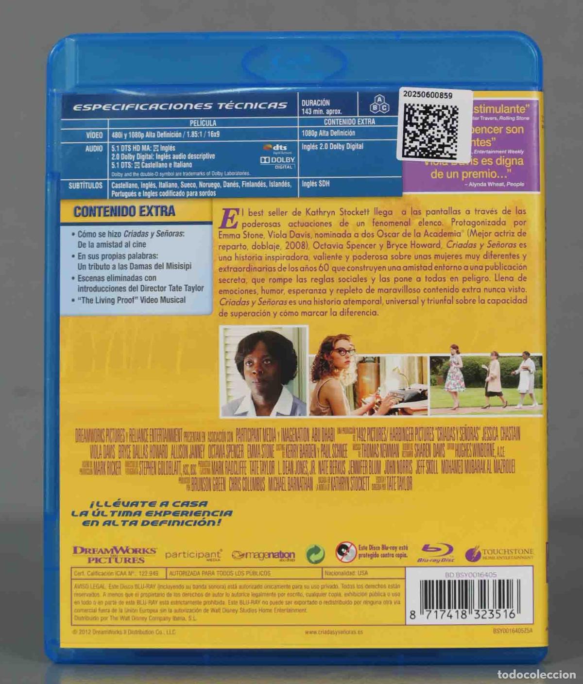 Cine: BLU-RAY. Criadas Y Se&ntilde;oras - Foto 2