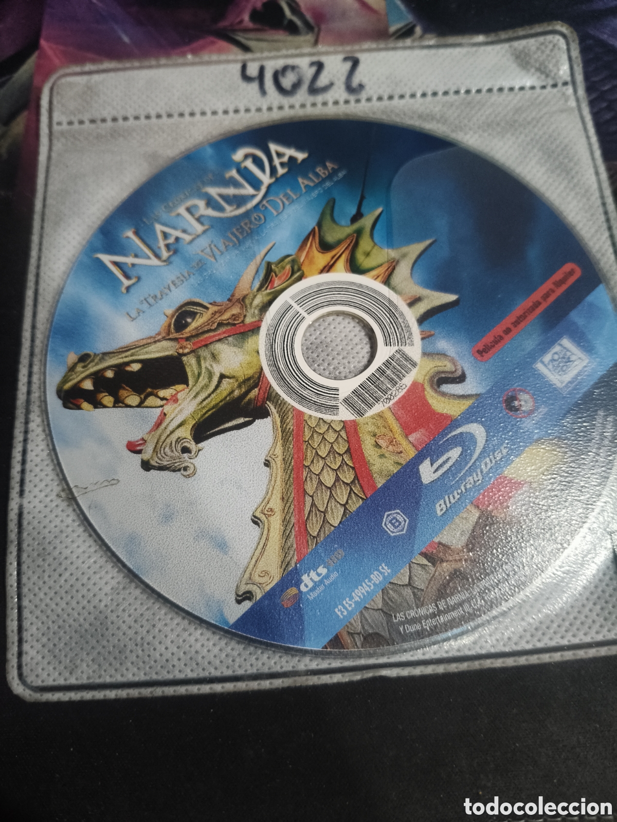 Cinema: Las cr&oacute;nicas de Narnia la traves&iacute;a del viajero del alba Bluray - Disco solo -4022
