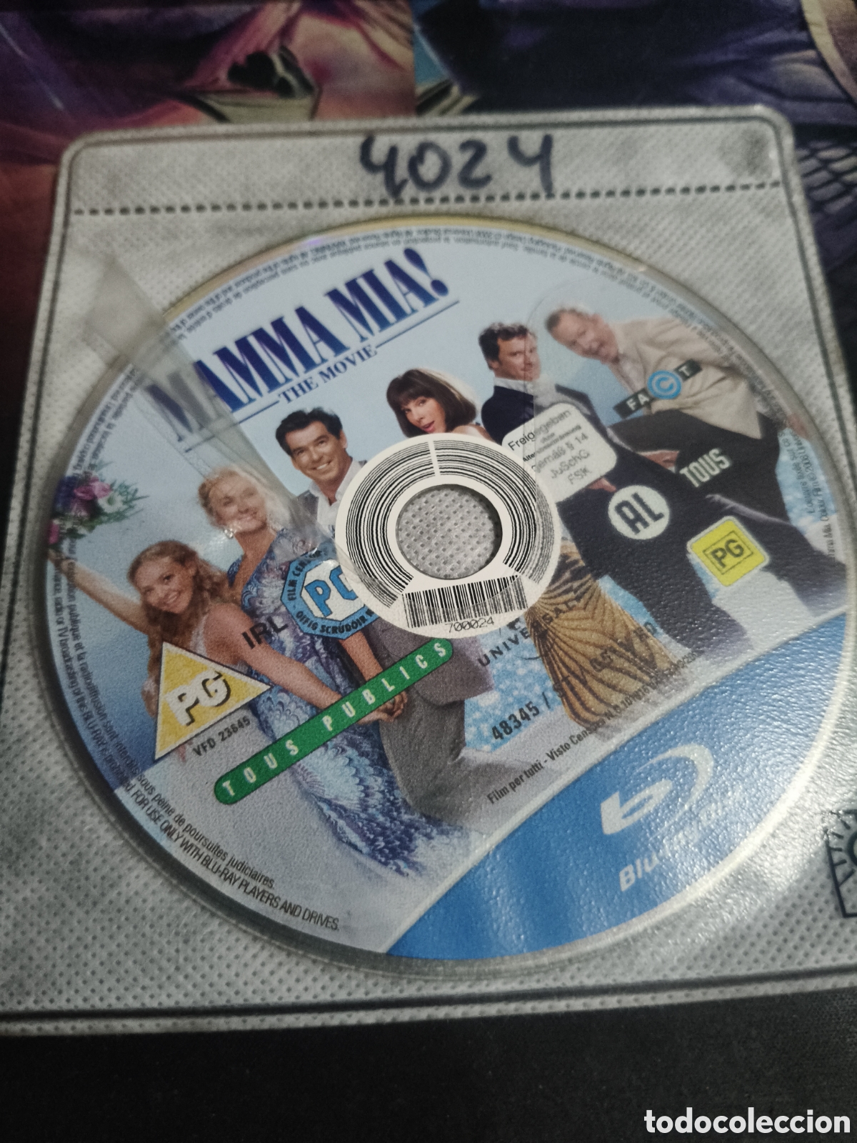 Cinema: Mamma m&iacute;a Bluray - Disco solo -4024